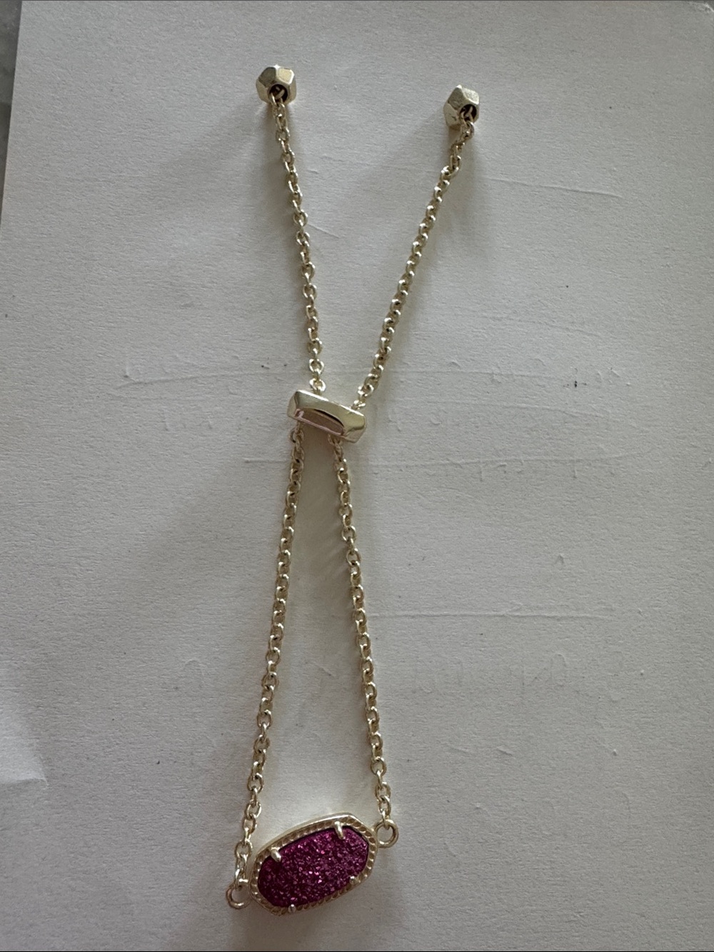 Kendra Scott Adjustable Druzy Slider Necklace